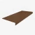 Roppe Heavy Duty Smooth Stair Tread Brown 48 Inch