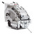 Husqvarna Soff Cut X5000 Early Entry Saw, left 45 degree angle, disc pointing down