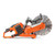 Husqvarna K540i Electric Power Cutter Saw, hand held, left side view, with diamond blade