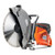 Husqvarna K?970 Rescue High-Performance Saw with Ergonomic Handle for Control, Close up View