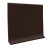 Pinnacle Brown Rubber Wall Base 4 inch