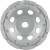 Norton Clipper Classic 5 inch Double Row Diamond Cup Wheel- Concrete, Dry