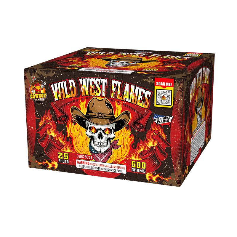 Wild West Flames 500 Gram Cake