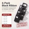 Okidata 42377801 compatible black ribbon 6 pack for Microline 420 421 490 491