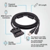 Ingenico Lane powered USB cable callouts 6ft length OEM connector ferrite EMI filter and terminal fit list