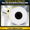 Veeder Root TLS-300 thermal paper red end-of-roll stripe, magnified view of a 2 1/4 in x 85 ft roll