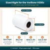 Verifone V660c thermal paper roll size 2 1 4 in wide 1 77 in across with a half inch core
