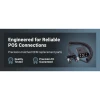 Ingenico Desk 3500 Desk 5000 Magic Box Cable 296165425 being connected to terminal at POS counter