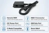 VeriFone Ice Cube USB Cable features grid showing OEM USB-C DC power compatibility