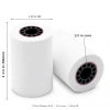 Square Terminal paper roll dimensions 2 1/4 in 58mm x 50 ft 1.45 in OD half inch core