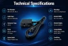 VeriFone Ice Cube Ethernet Cable technical specifications MSC445-010-00-A module dimensions ports compatibility