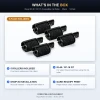 Whats in the box 5 black IR-40 CP-16 compatible ink rollers for Royal registers