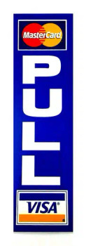 Visa / MasterCard Pull Decal / Sticker Visa / MasterCard Pull Decal / Sticker