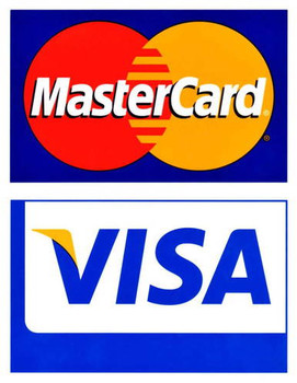 Visa / MasterCard Decal / Sticker Visa / MasterCard Decal / Sticker