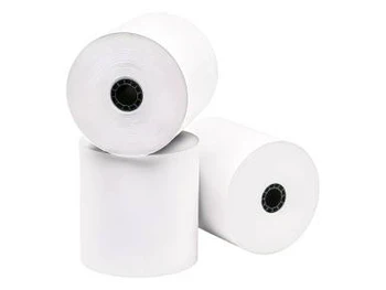 Epson TM-U220B 3" x 165' 1-Ply Bond Paper Rolls - three