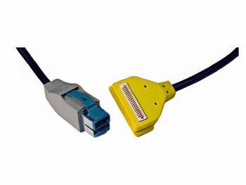VeriFone MX915 / MX925 to Dual Gang USB Cable (Yellow) - Ports View