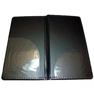 Black Vinyl Bill Check Receipt Presentation Folder