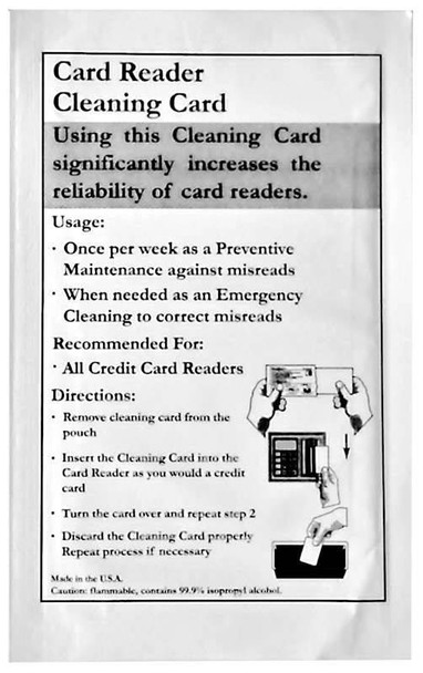 Credit Card / ATM  Reader Cleaning Card