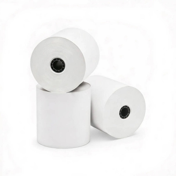 Square Kitchen Printer Star SP742ME bond paper rolls 3 inch x 165 feet single ply white lint-free American made by TerminalDepot