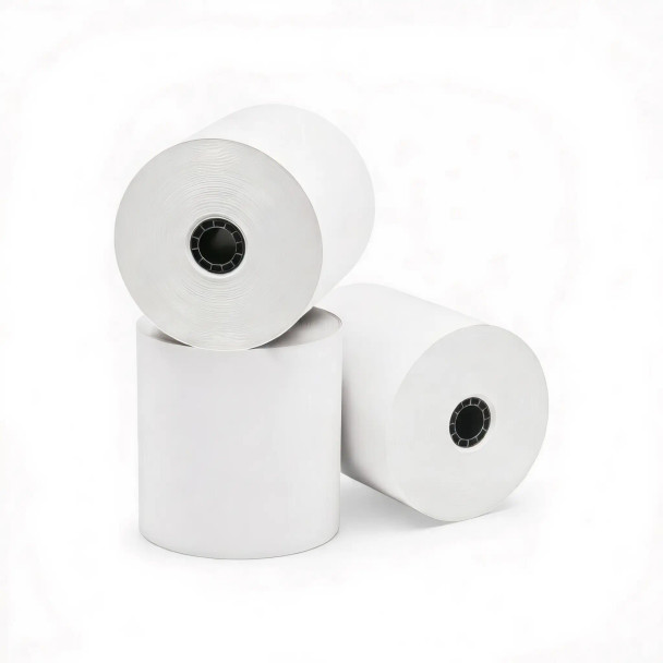 Bond Paper Rolls for Square Kitchen Printer / Star Micronics  SP742ME — 3" x 165' - 3 Rolls