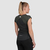 Ultimate Direction Women's Nimbus Tee, Camo Green, rear view