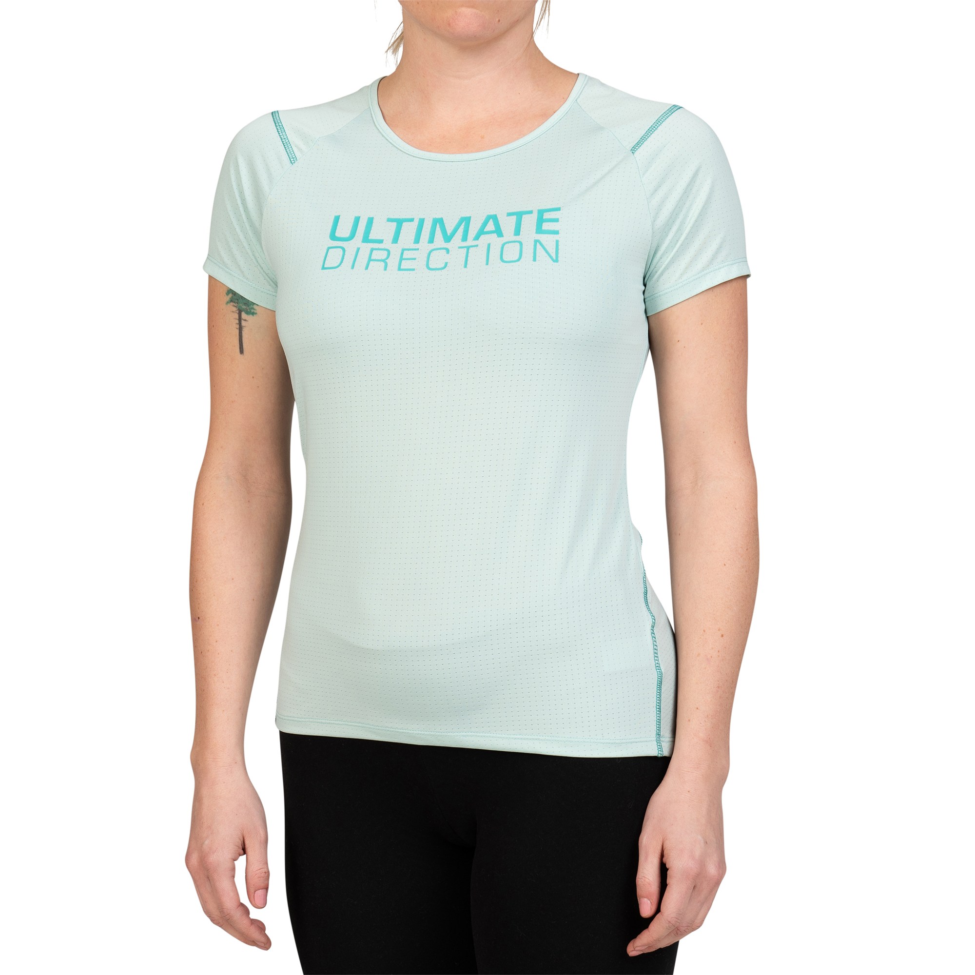 Ultimate Direction Women's Tech T-Shirt in Lichen Size Small
