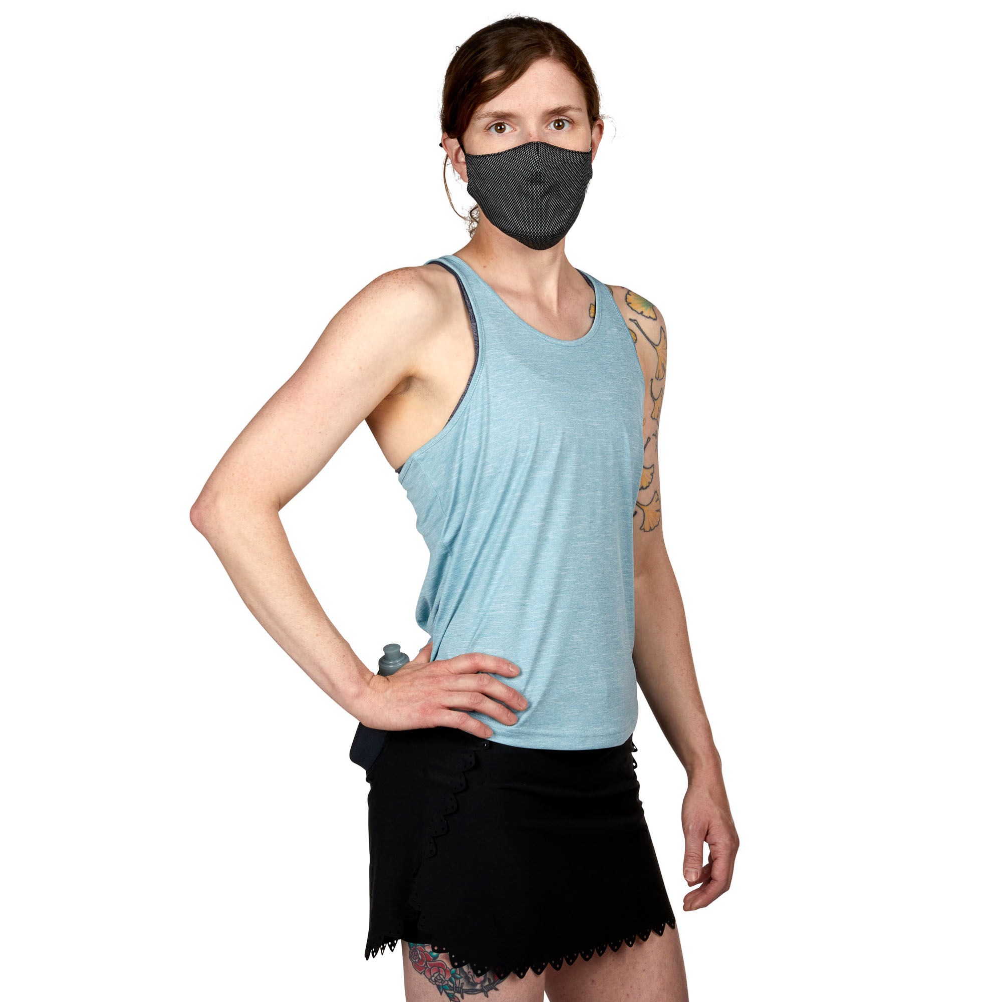 Ultimate Direction Women's Contralis Tank Top in Sea Blue Size Large