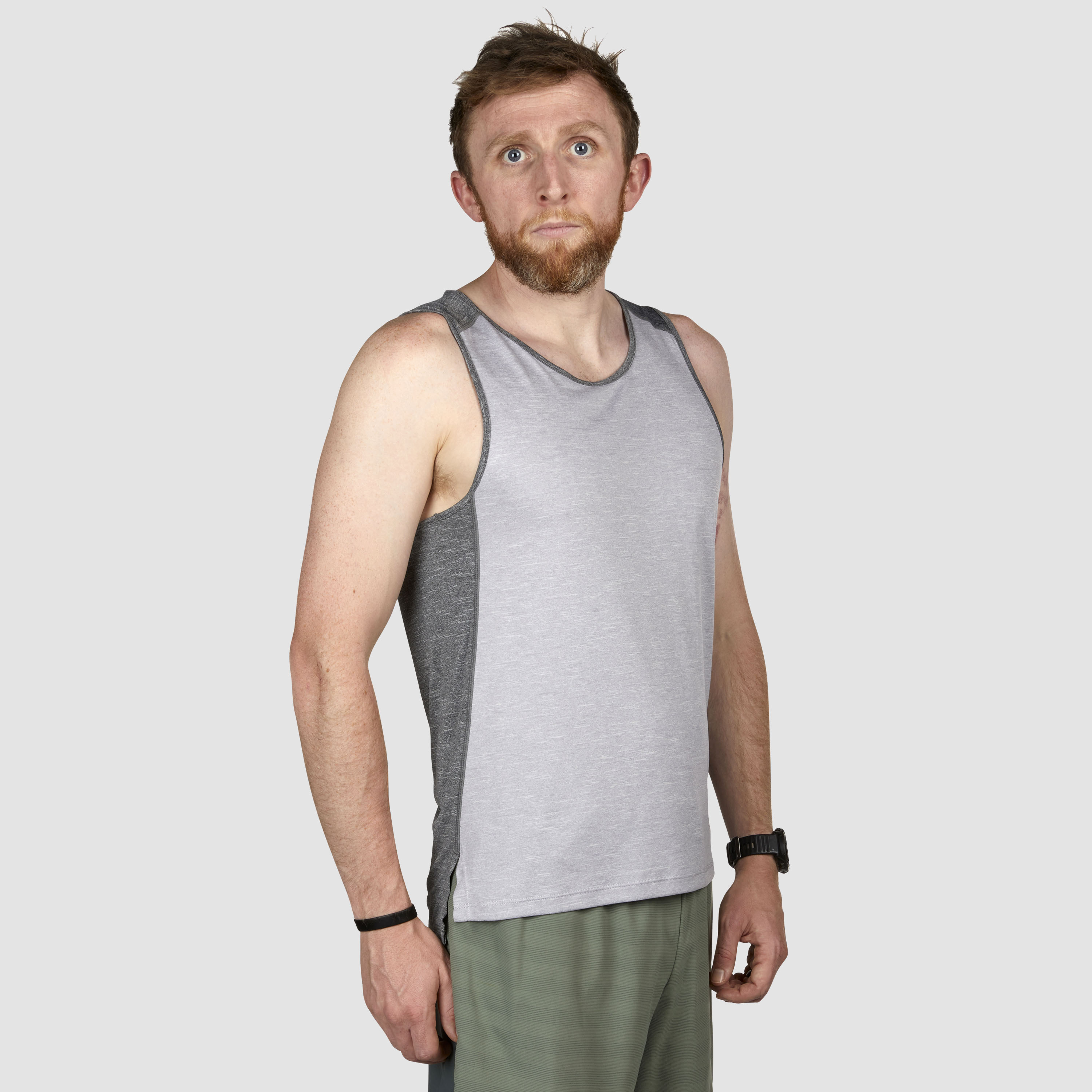 Ultimate Direction Men's Cirrus Singlet in Heather Gray Size XL