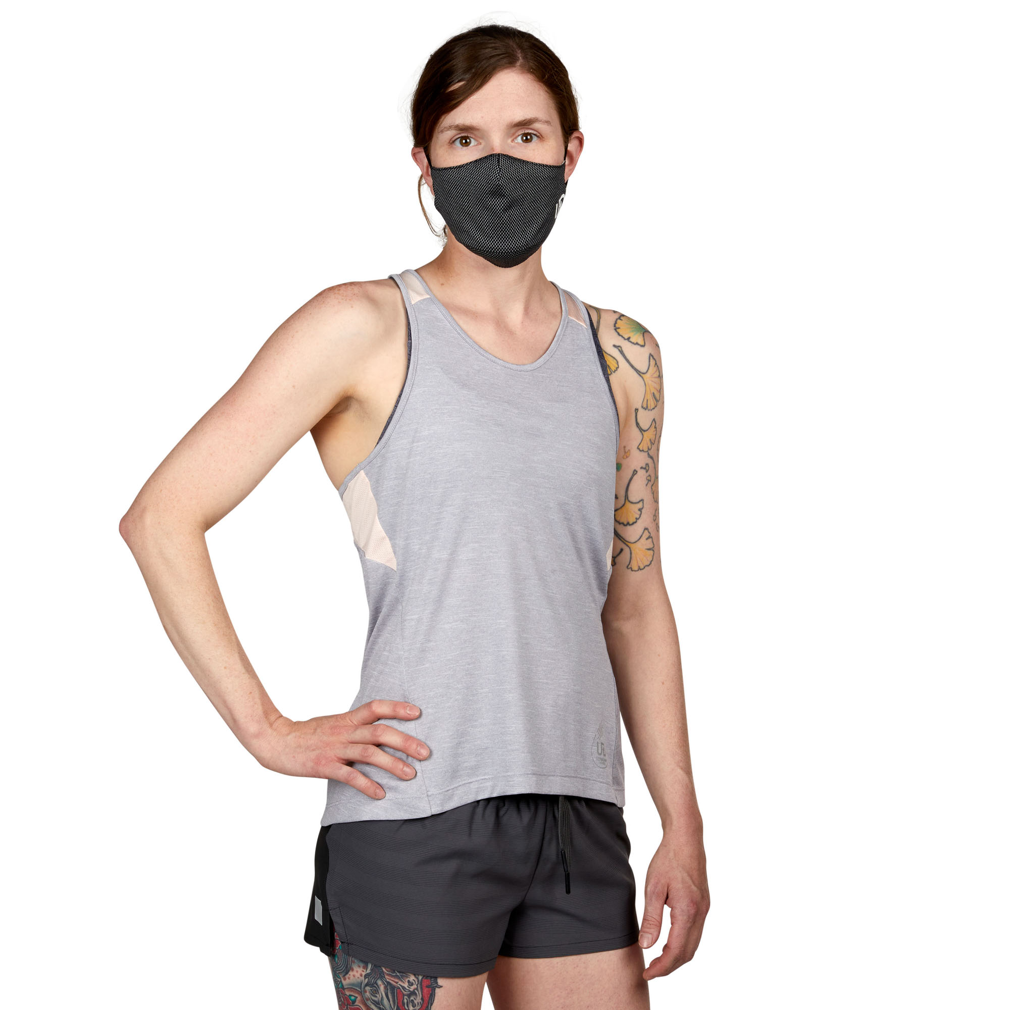 Ultimate Direction Women's Cirrus Singlet - Prior Year in Heather Gray Size Large