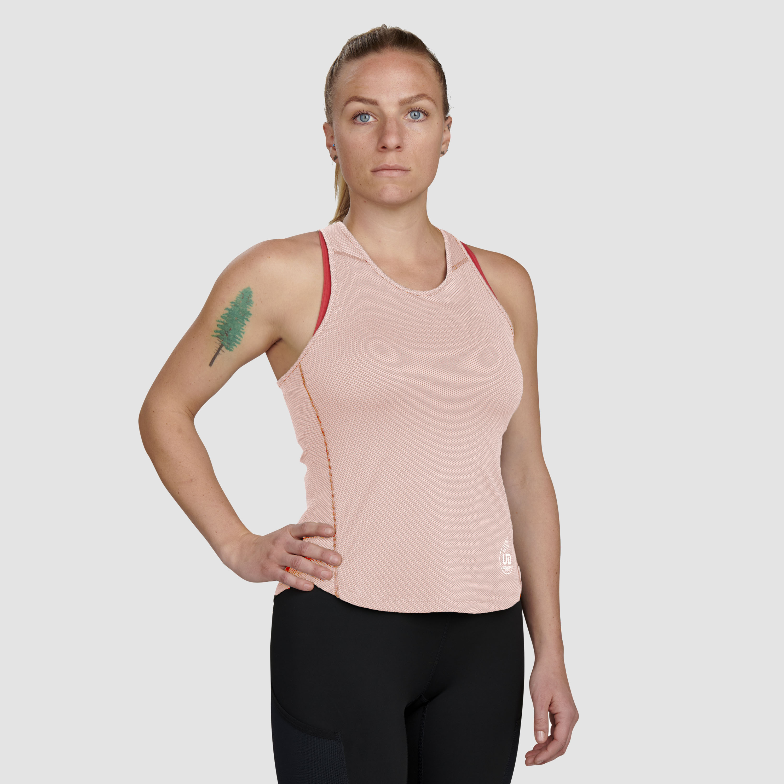 Ultimate Direction Women's Cumulus Tank Top - Prior Year in Millennial Pink Size Large
