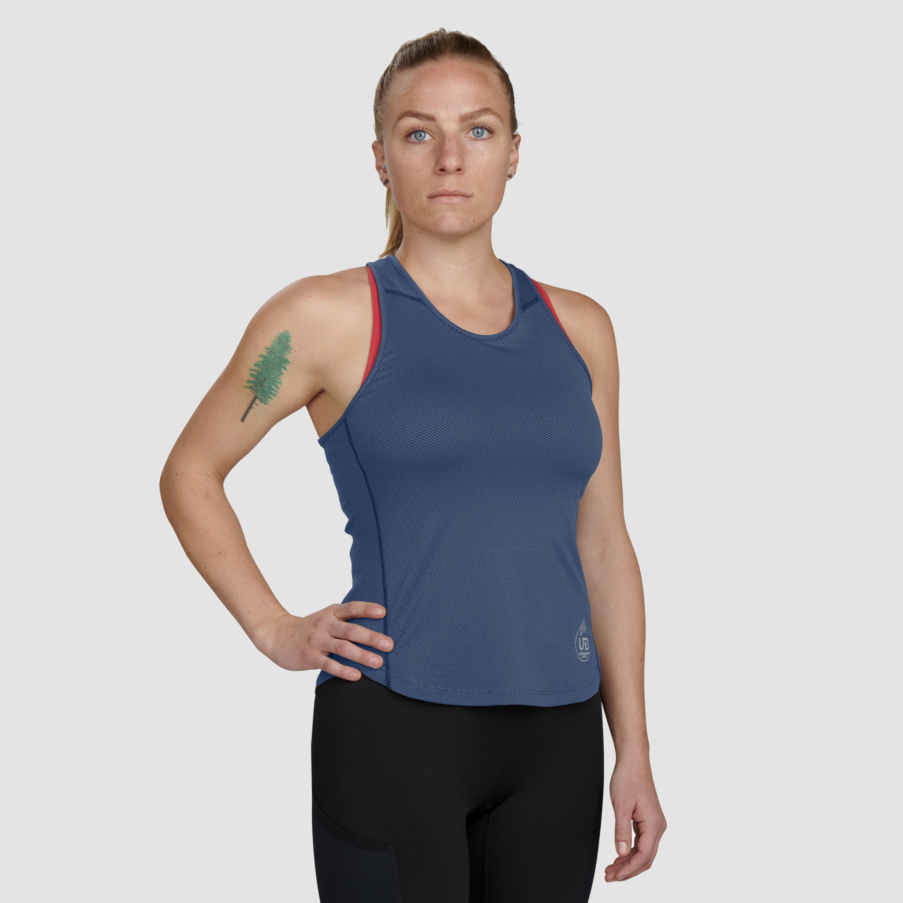 Ultimate Direction Women's Cumulus Tank Top - Prior Year in Slate Blue Size Large