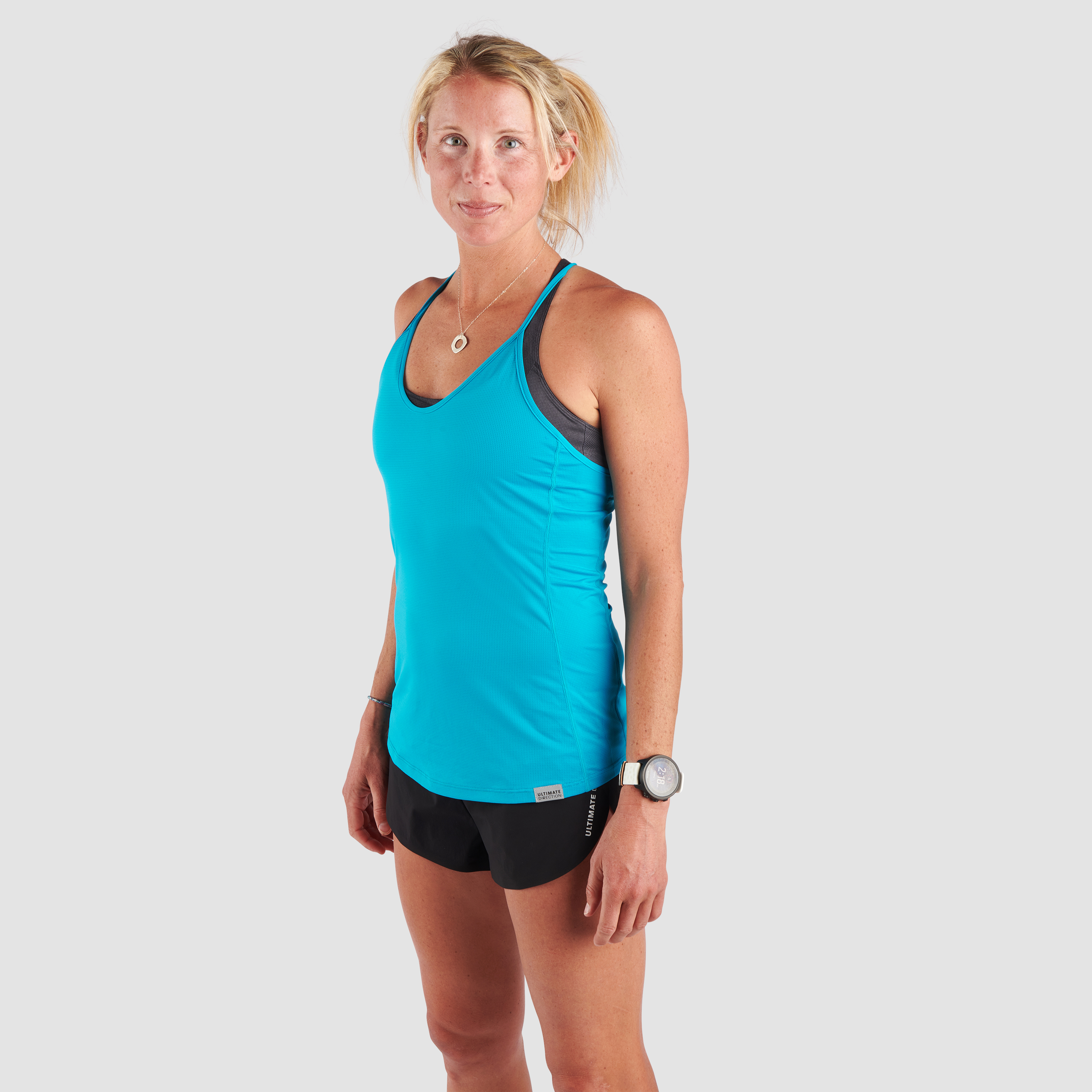 Ultimate Direction Amelia Boone Tank Top in PARADISE BLUE Size Small