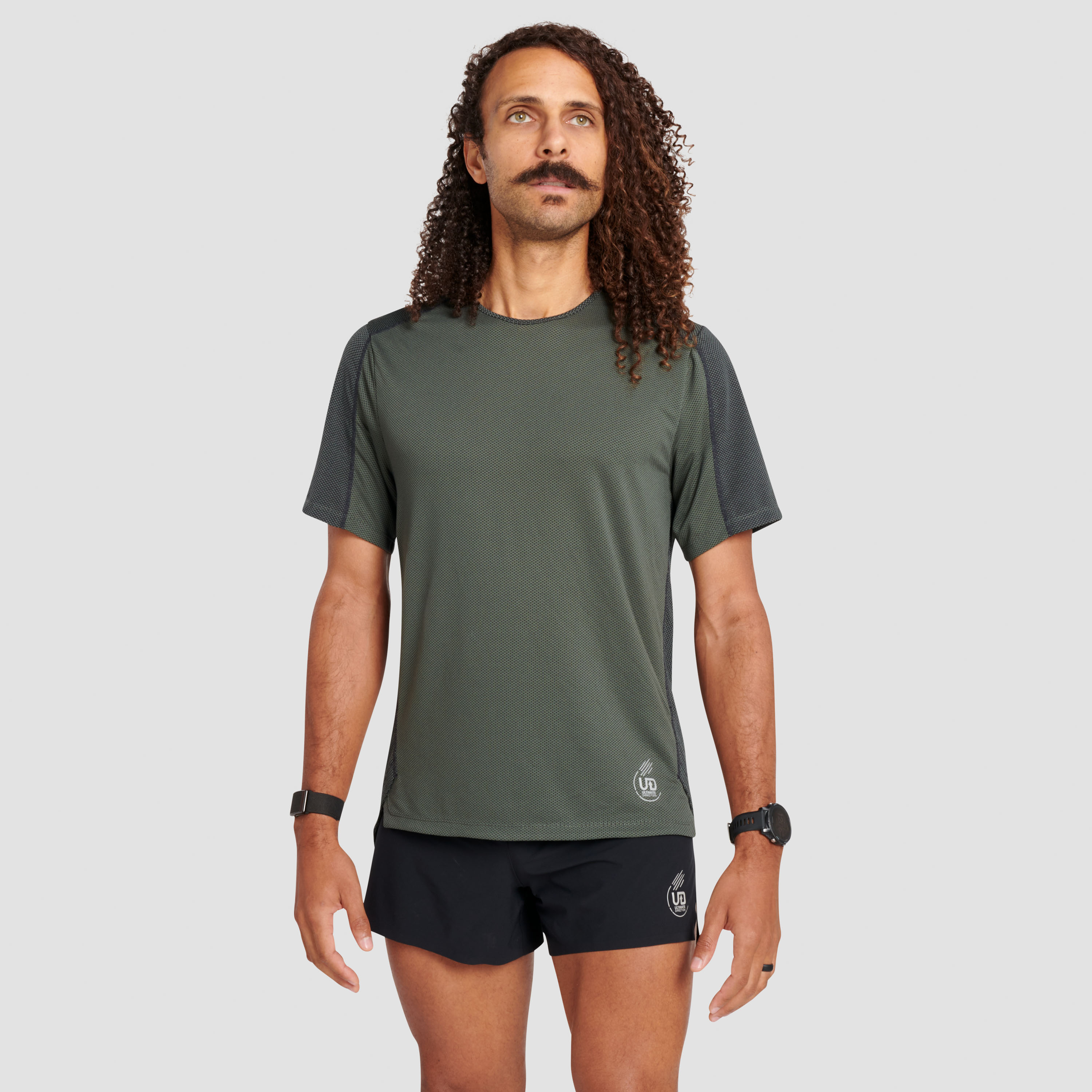 Ultimate Direction Men's Nimbus T-Shirt in Camo Green Size XL