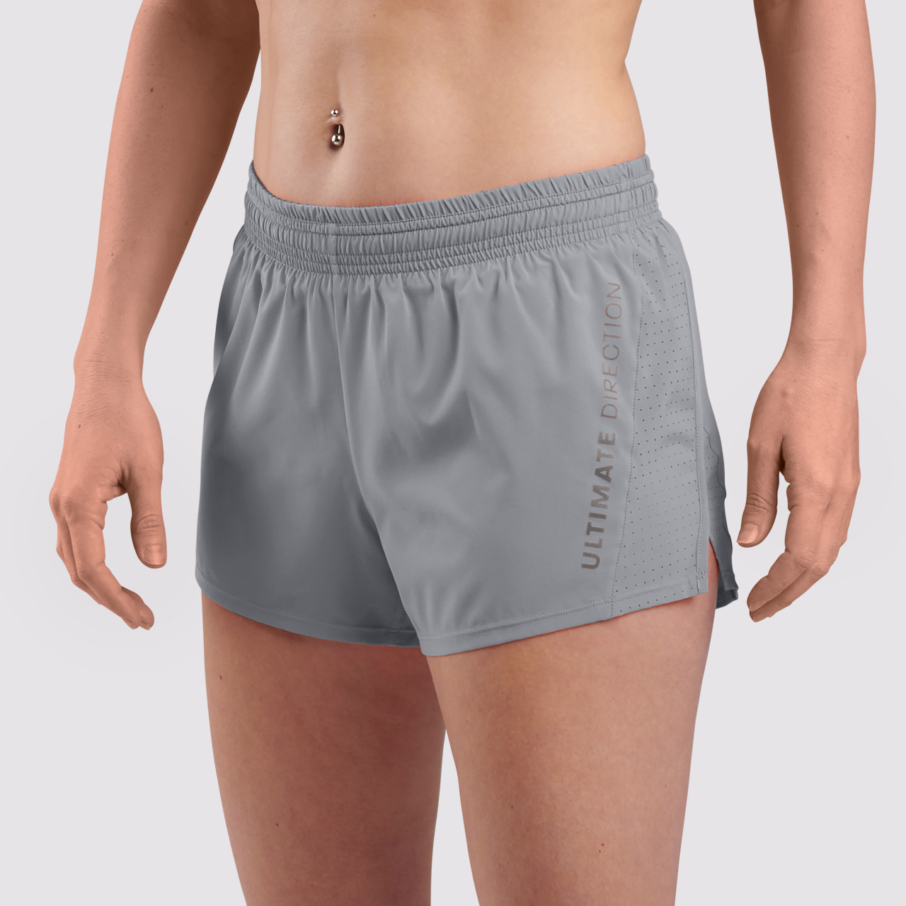 Ultimate Direction Women's Stratus Short in Gray Size Small