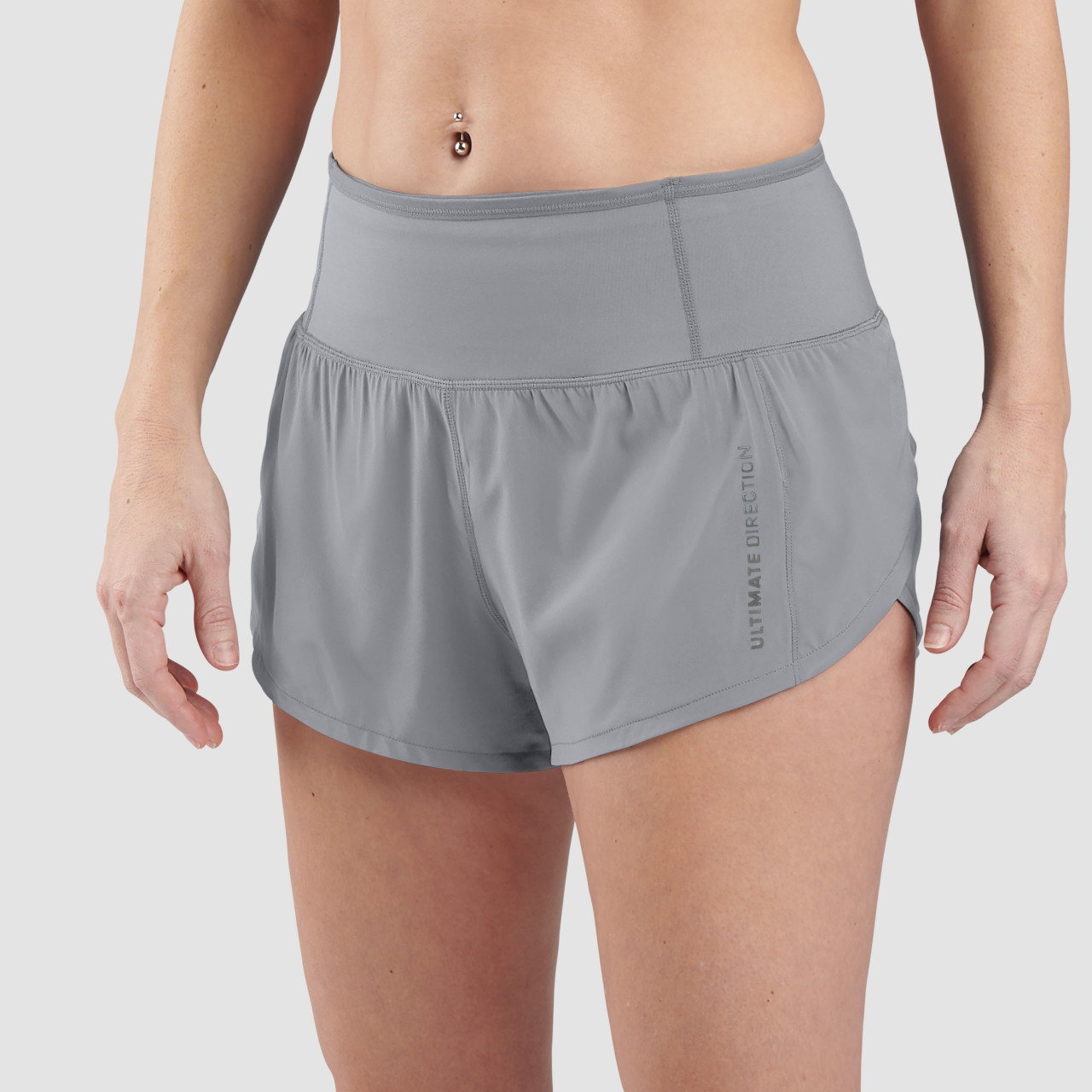 Ultimate Direction Women's Velum Short in Gray Size Large