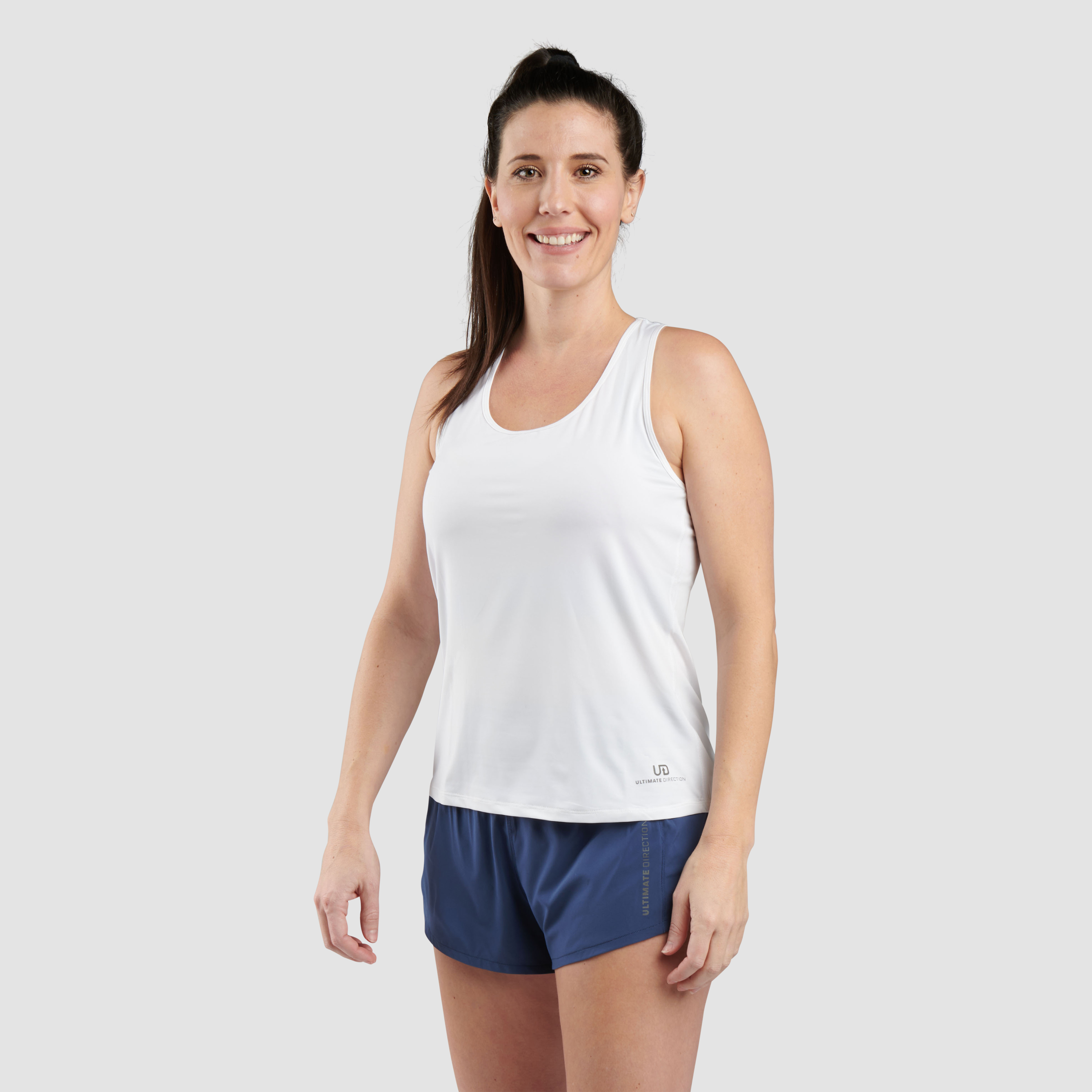 Ultimate Direction Women's Cirriform Tank Top in White Size Small