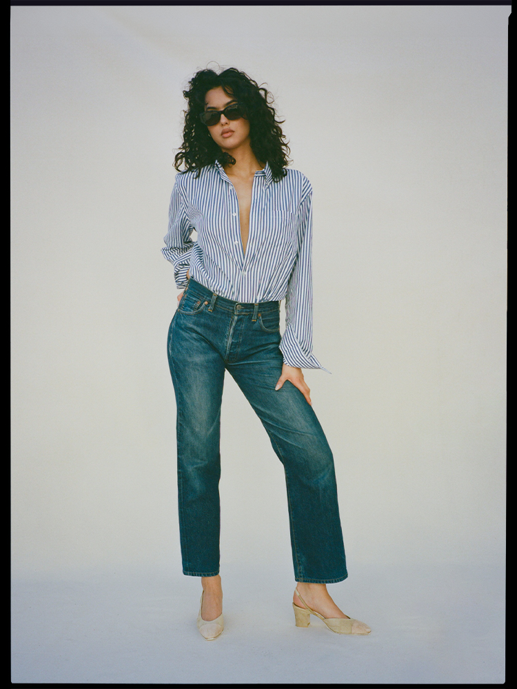 The Anderson - Navy Stripe