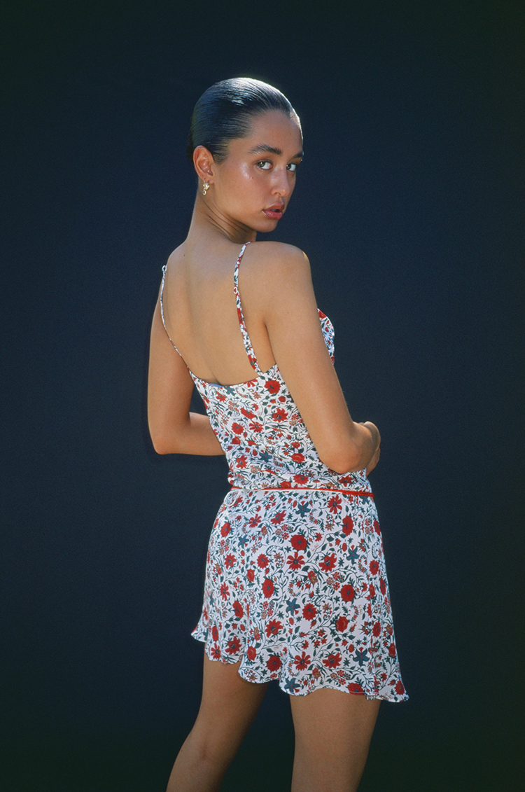 The Montague - White Batik Floral