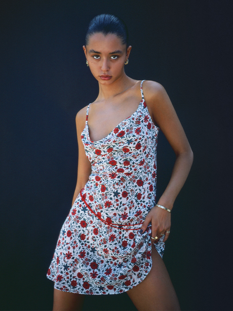 The Montague - White Batik Floral