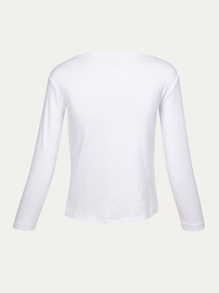 Yee Ha! Long Sleeve Tee - White