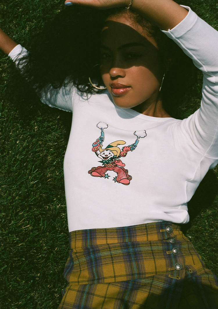 Yee Ha! Long Sleeve Tee - White