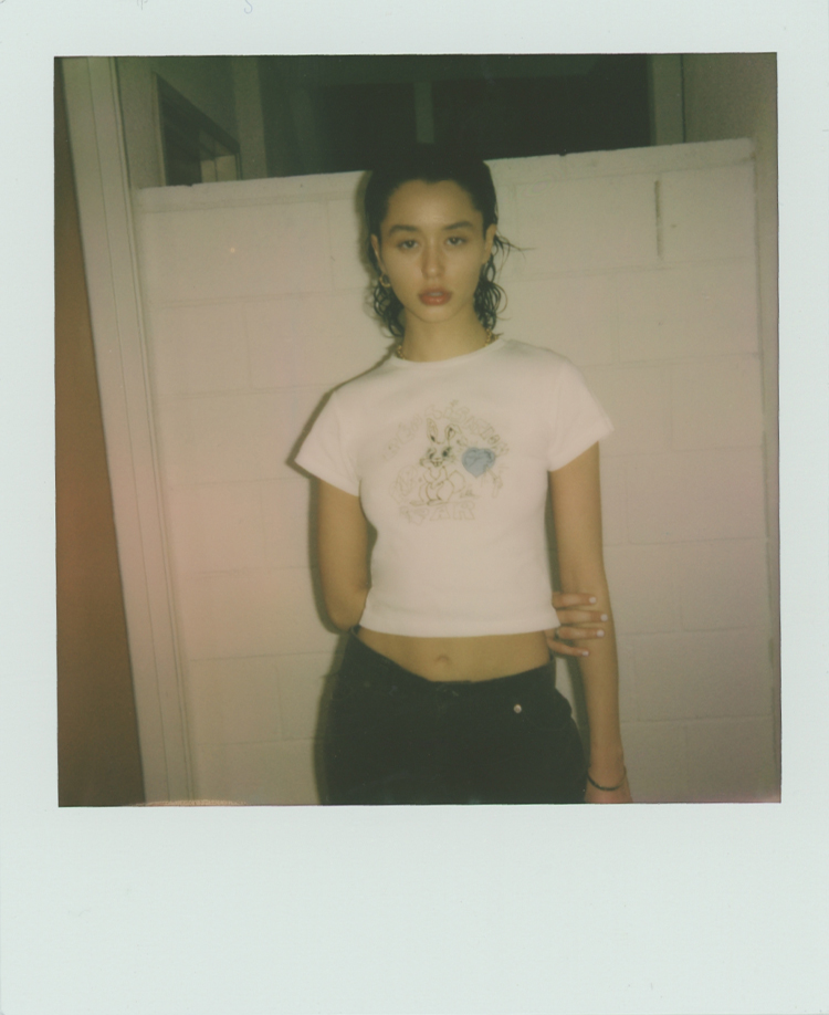 Bunny Tee - Blue Heart