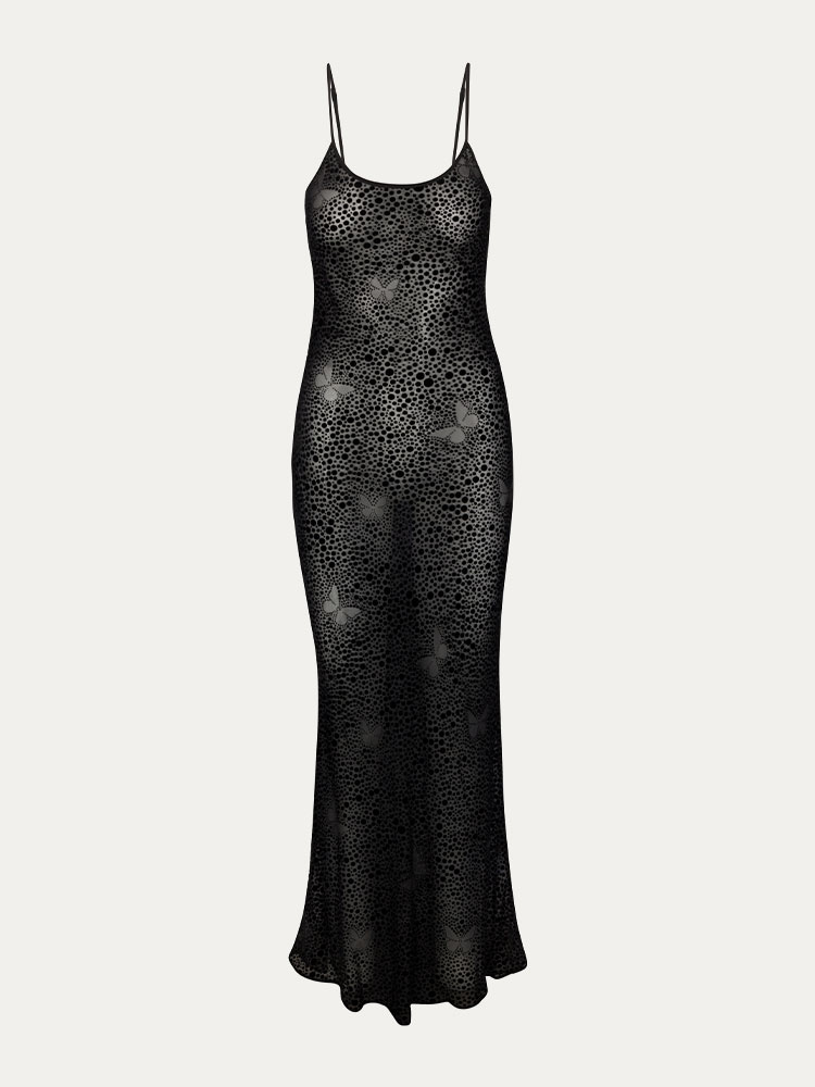 The Alana Luna Butterfly | Devon Lee Carlson Black Maxi Dress ...