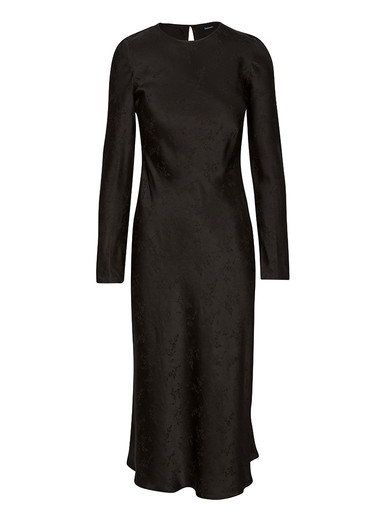 The Owens Voodoo | Black Long Sleeve Maxi Dress | Réalisation UK