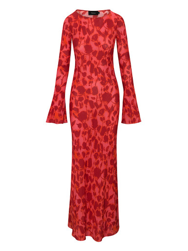 Gia Havana | Long sleeve red floral maxi dress | Réalisation UK