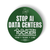 Stop AI Data Centers (3" x 3" Vinyl Sticker -- Pack of Two!)