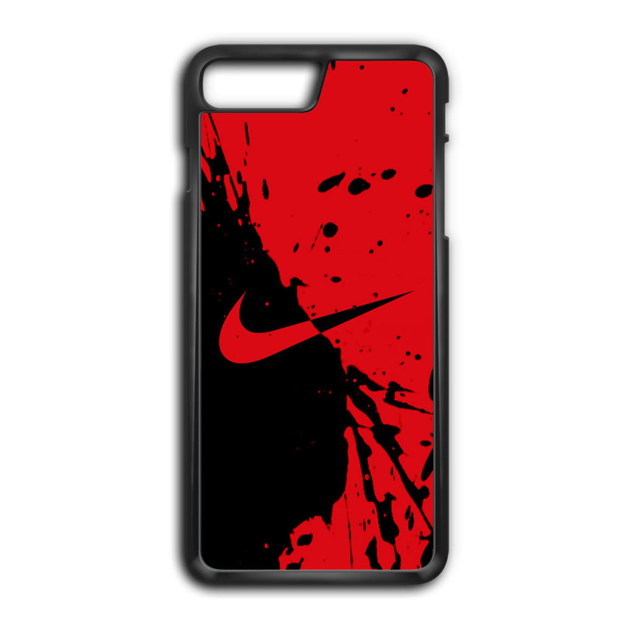 Verbetering toxiciteit cabine Nike Red and Black iPhone 8 Plus Case - CASESHUNTER