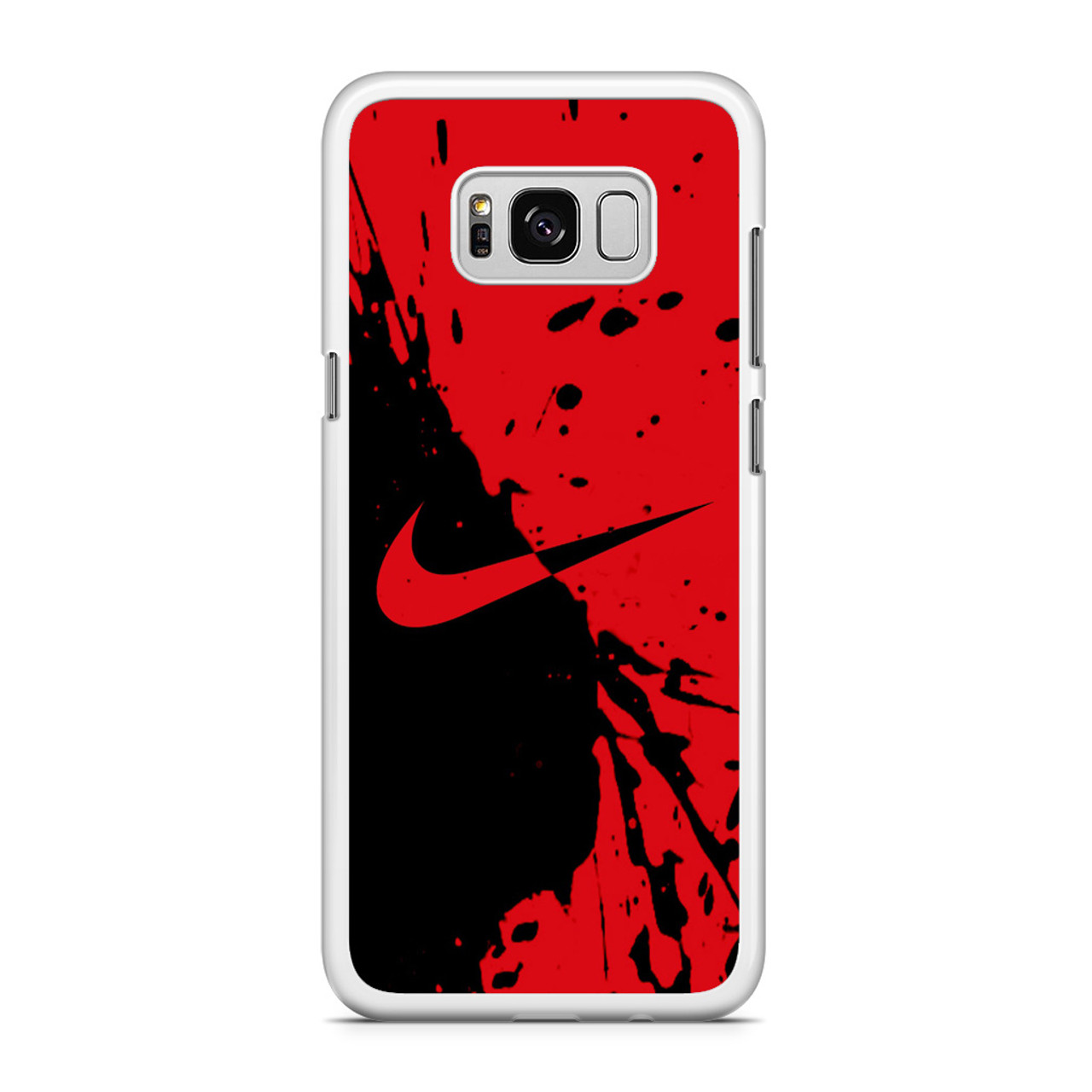 Fraude Het begin Overtreding Nike Red and Black Samsung Galaxy S8 Case - CASESHUNTER