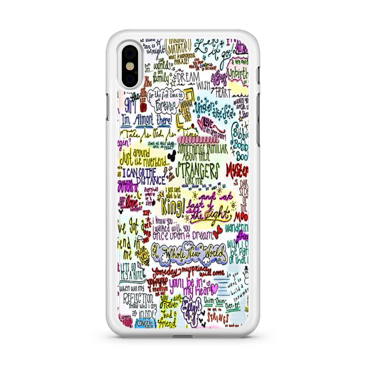 Disney Song Lyrics Iphone X Case Caseshunter