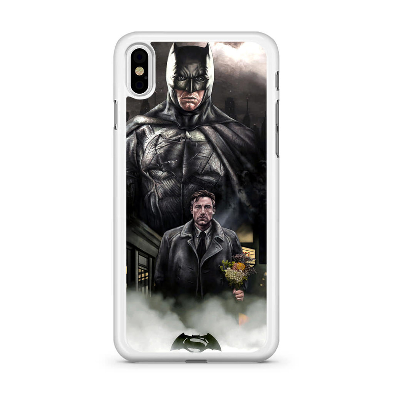 Ben Affleck Batman Art iPhone X Case - CASESHUNTER